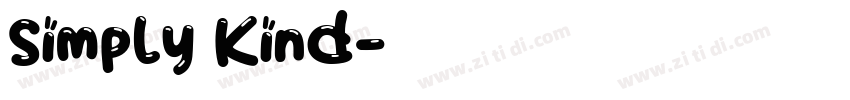 Simply Kind字体转换